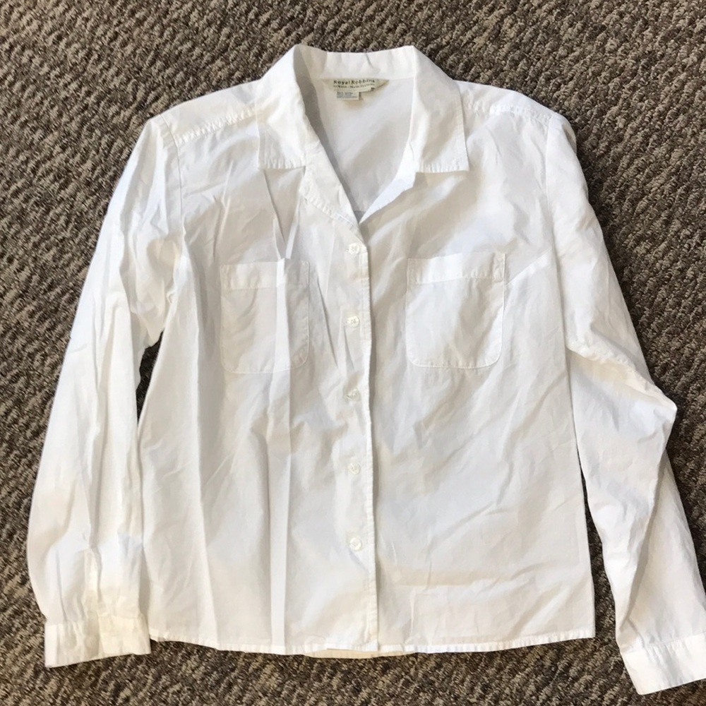 Royal Robins White Button Down M - image 1
